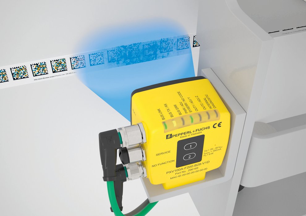 Positionering met maximale betrouwbaarheid  Groot leesbereik en codes verbeteren de prestaties van 2-D-systeem